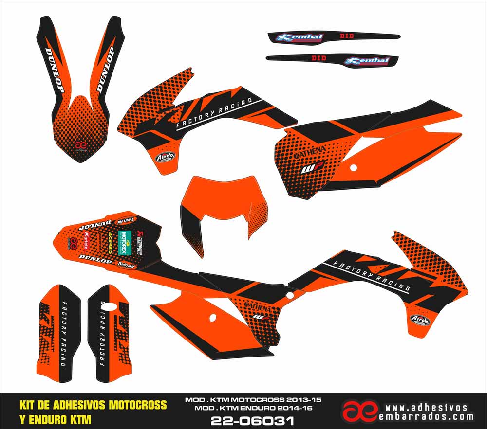 Kit Adhseivos Enduro Ktm 2014