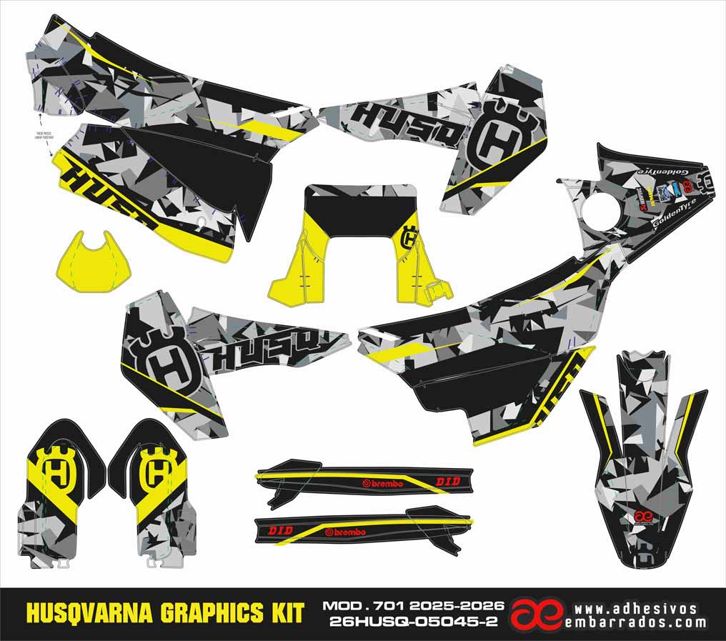 ADHESIVOS Husqvarna 701 PRINT 2025-2026