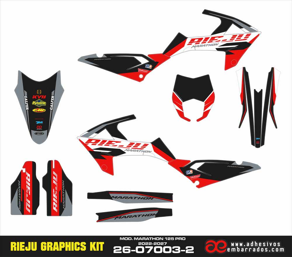 Adhesivos RIEJU Marathon 125 PRO BLACK